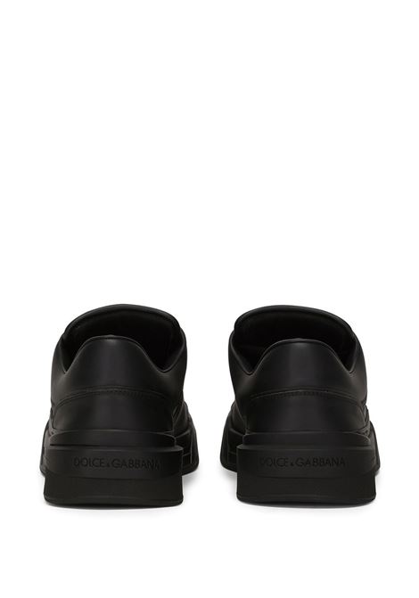 black nappa leather Roma low-top sneakers featuring DG logo  DOLCE & GABBANA | CS2036-A106580999